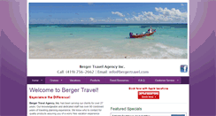 Desktop Screenshot of bergertravel.com