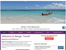 Tablet Screenshot of bergertravel.com